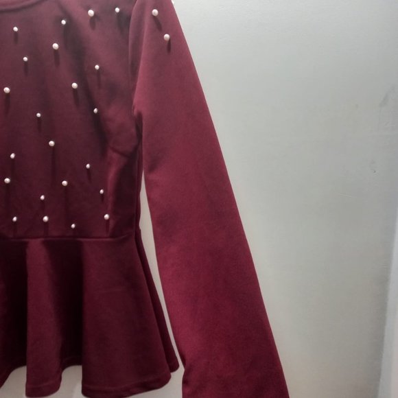 Burgundy Blouse - Picture 3 of 3